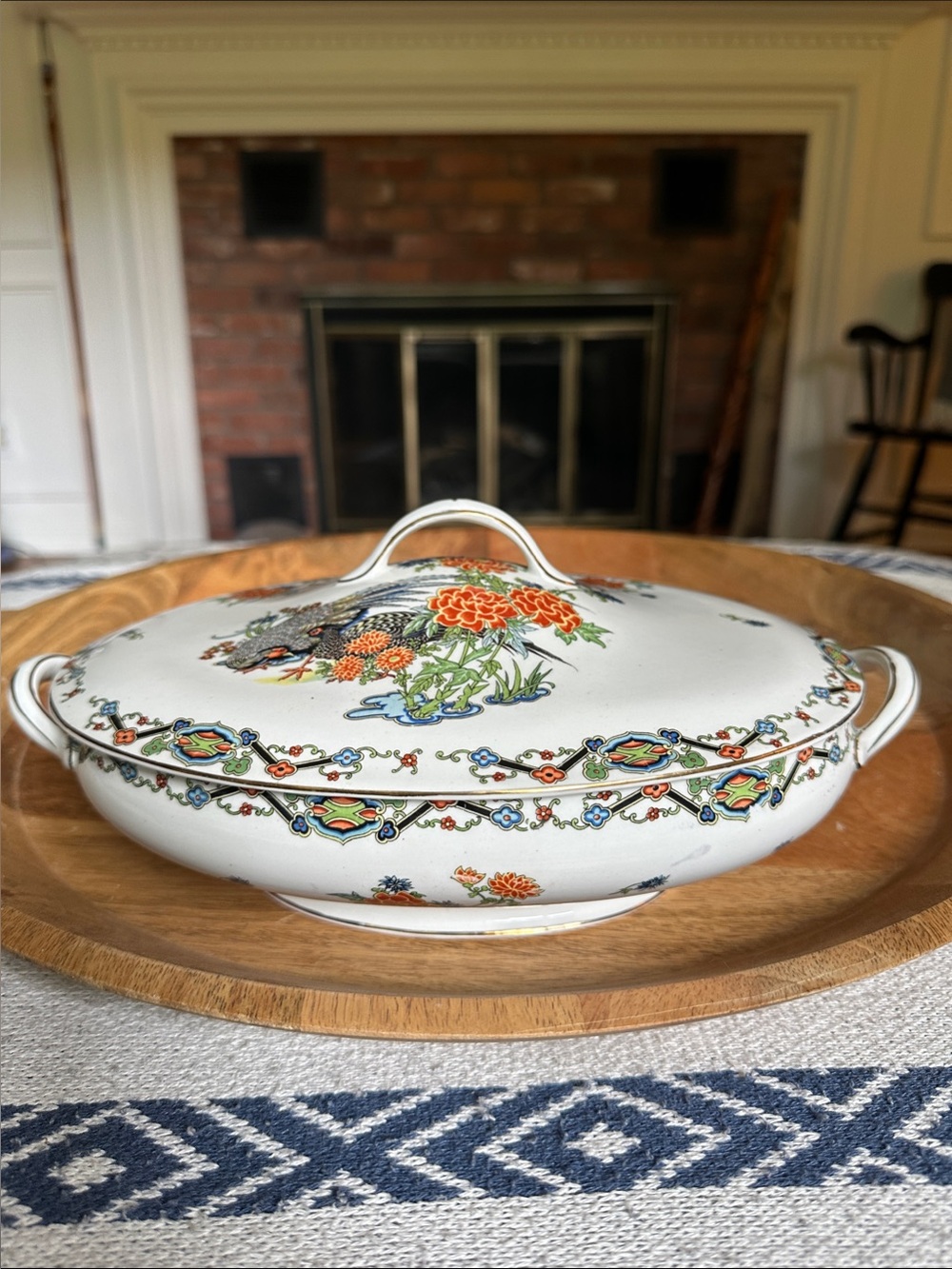 Vintage John Maddock & Sons covered vegetable platter dish dishes China
